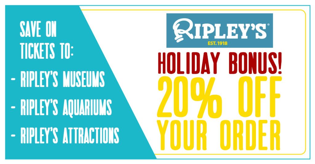 Ripley's 20% Off Coupon