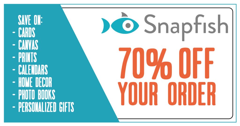 Snapfish 70% Off Coupon