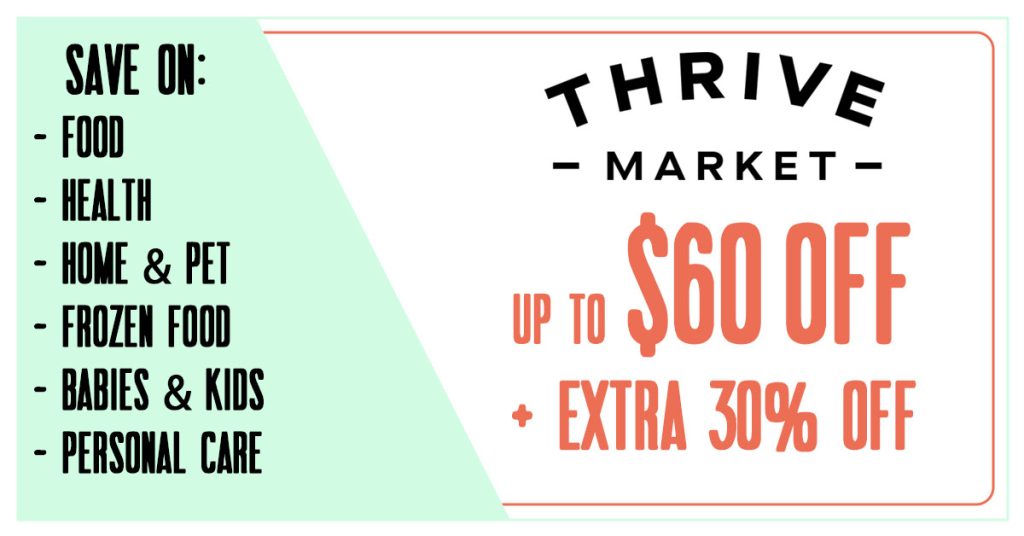 Thrive Market 30% Off Banner