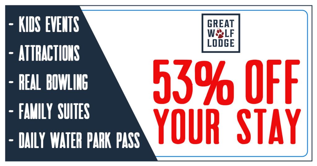 Great Wolf Lodge 53% Off Coupon