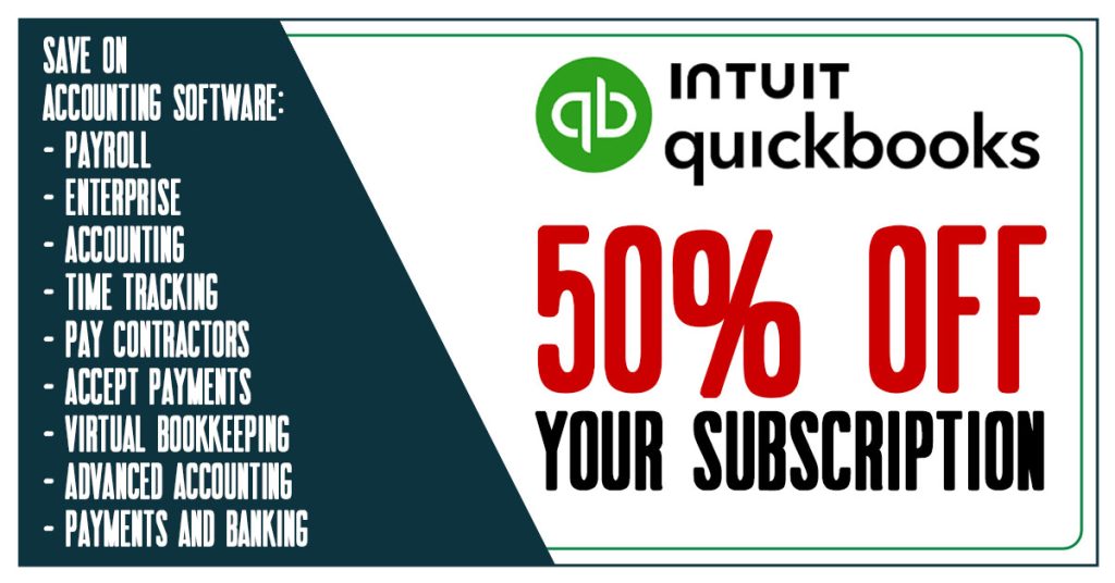 Intuit QuickBooks 50% Off Coupon