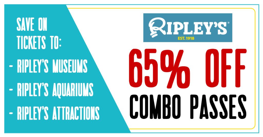 Ripley's 65% Off coupon
