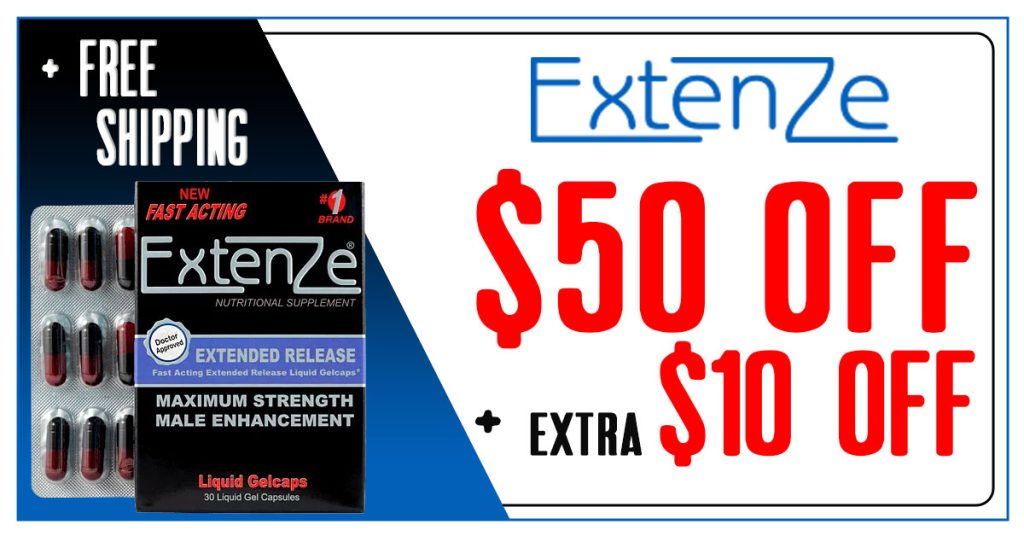 ExtenZe $50 Off + $10 Off Coupon