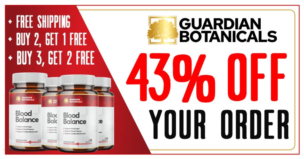 Guardian Botanicals Blood Balance 43% Off Coupon Code