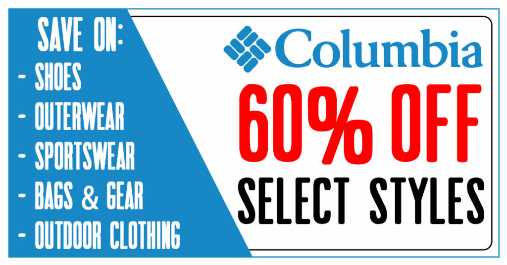 Columbia 60% Off Coupon