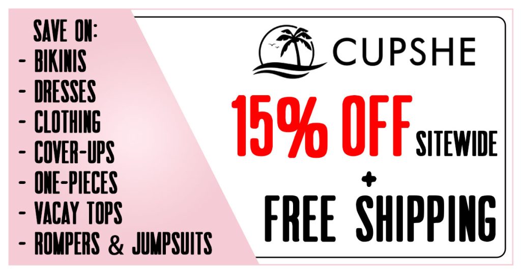 Cupshe 15% Off Coupon