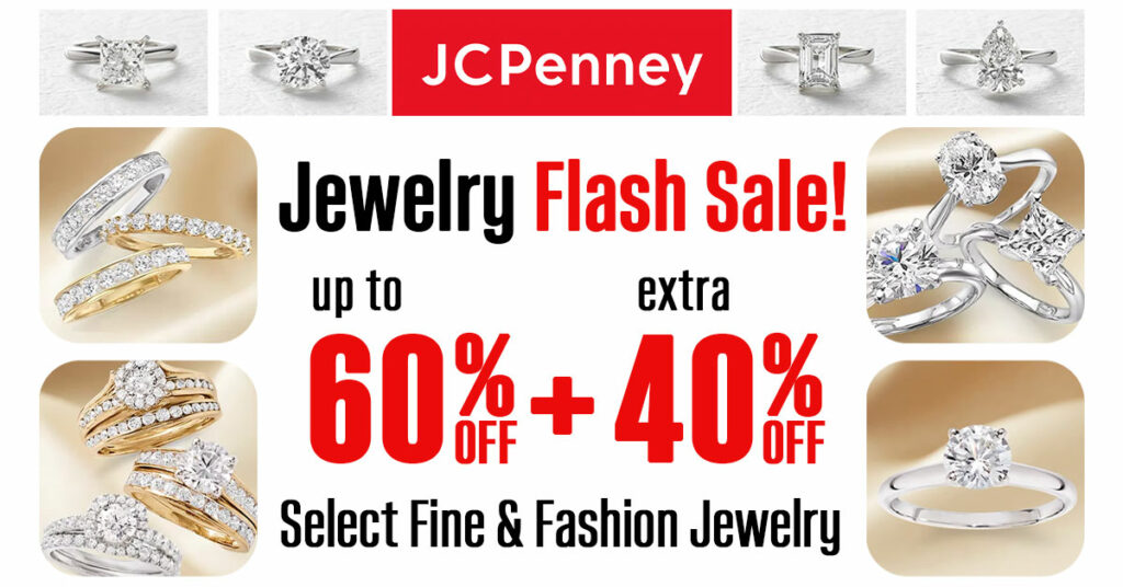 JCPenney Jewelry Sale - up to 60% Off with an Extra 40% Off