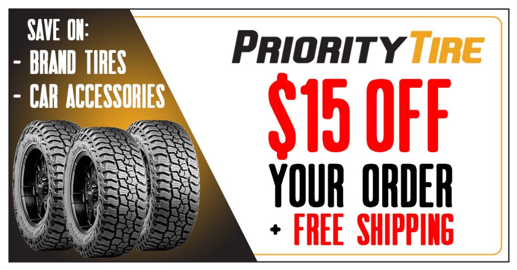 Priority Tire $15 Off Coupon Code