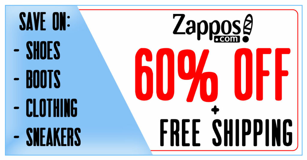 Zappos 60% Off Coupon