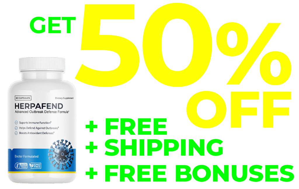 Herpafend 50% off discount offer