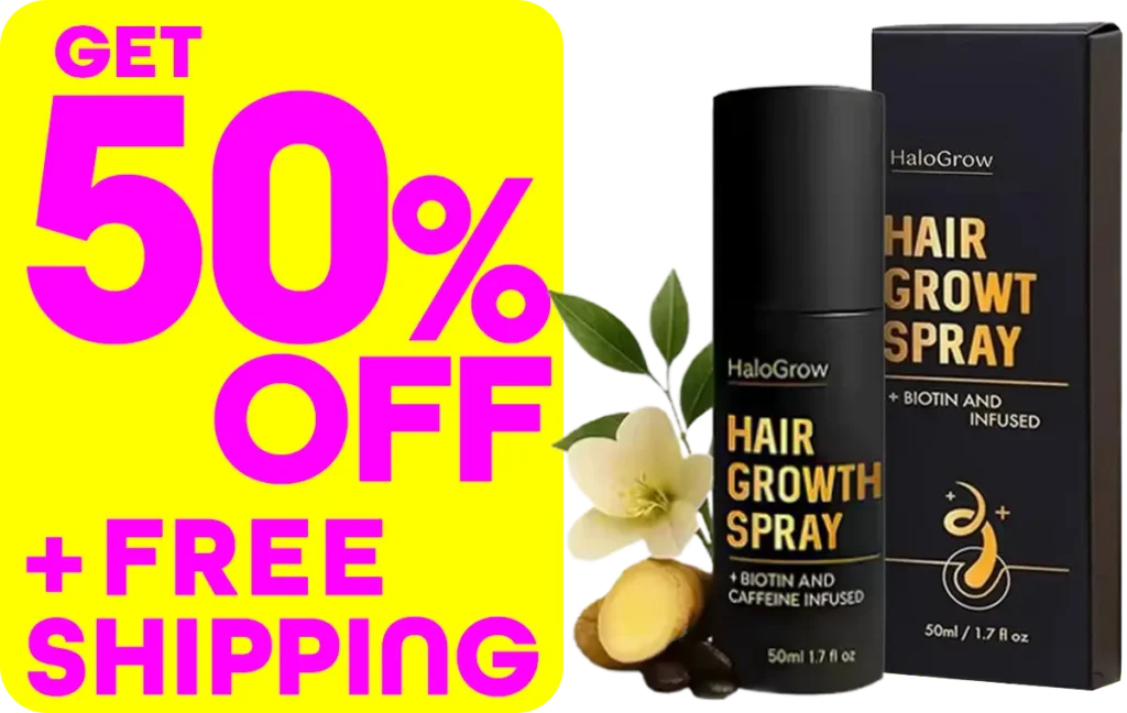 HaloGrow Hair Spray 50% Off discount