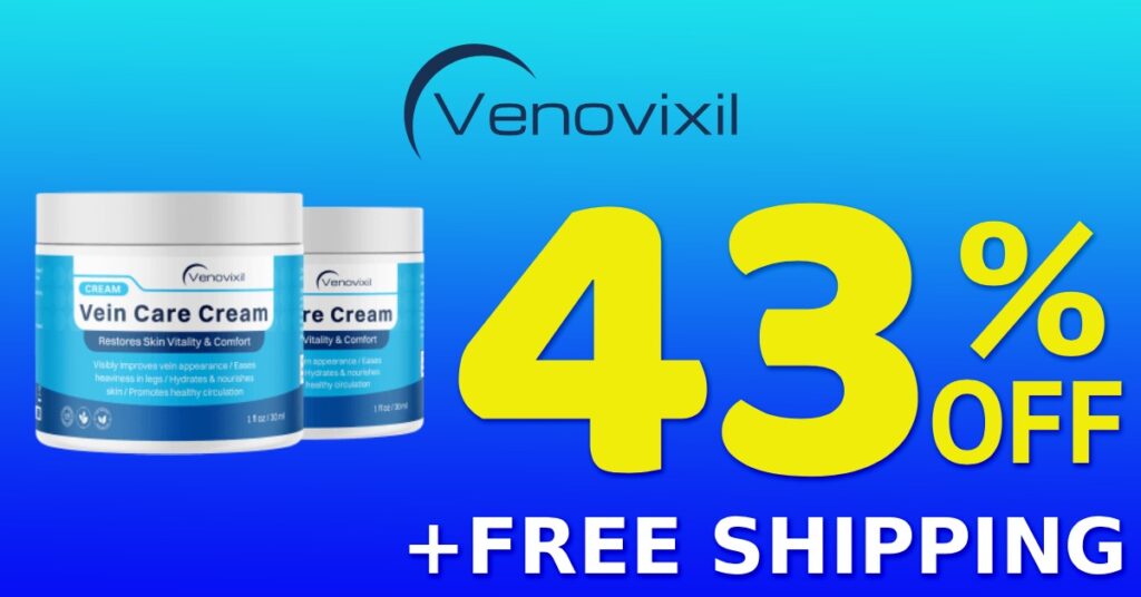 Venovixil Vein Care Cream 43% Off