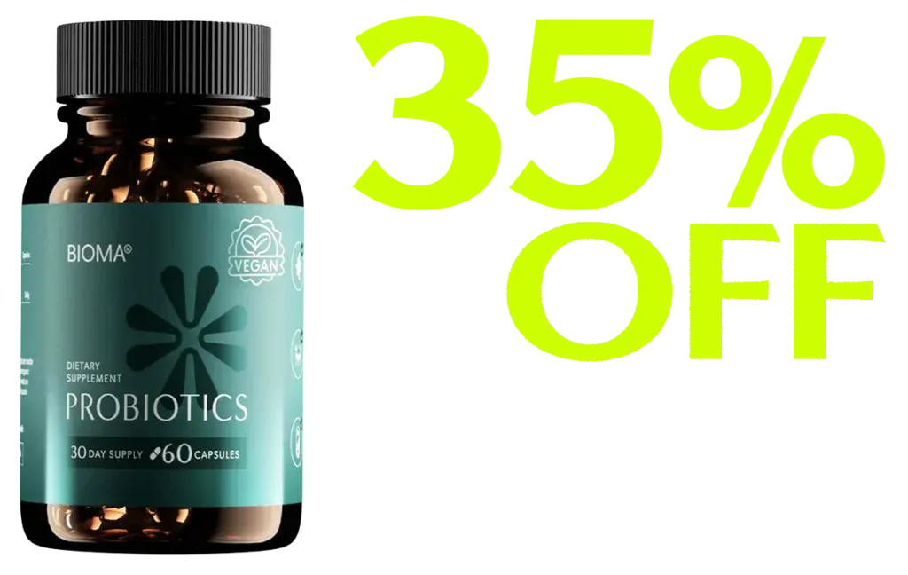 BIOMA Probiotics 35% Off + 15% Off discount offer
