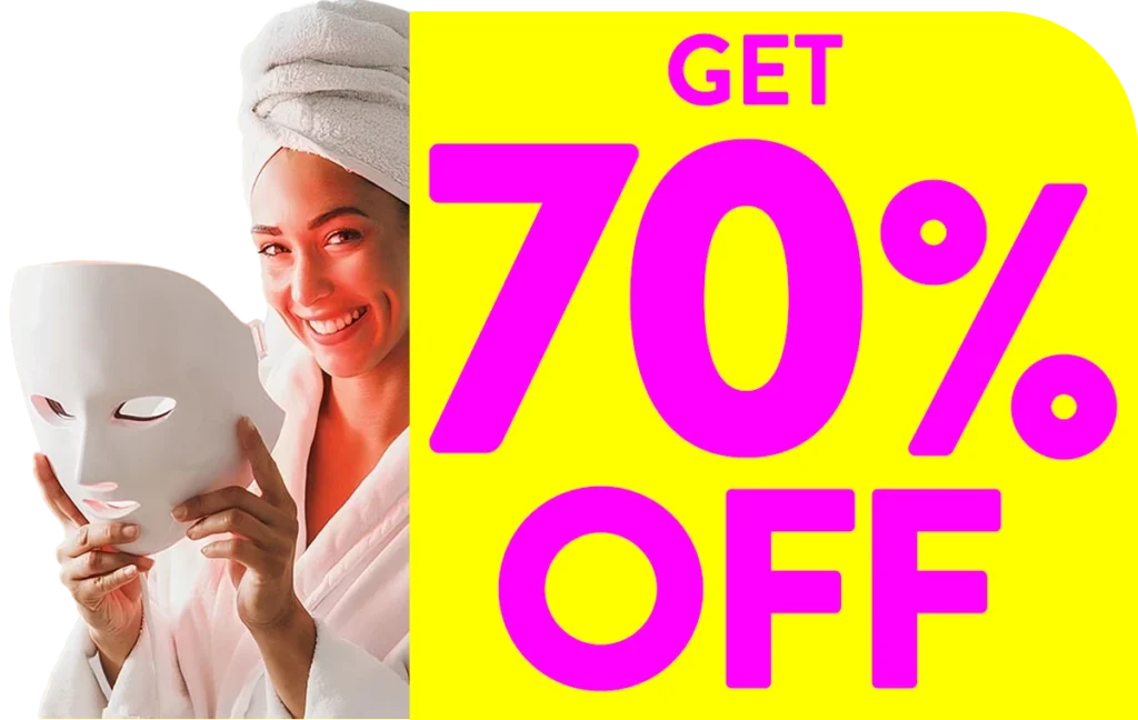 Glokore Light Therapy Face Mask 70% Off discount offer
