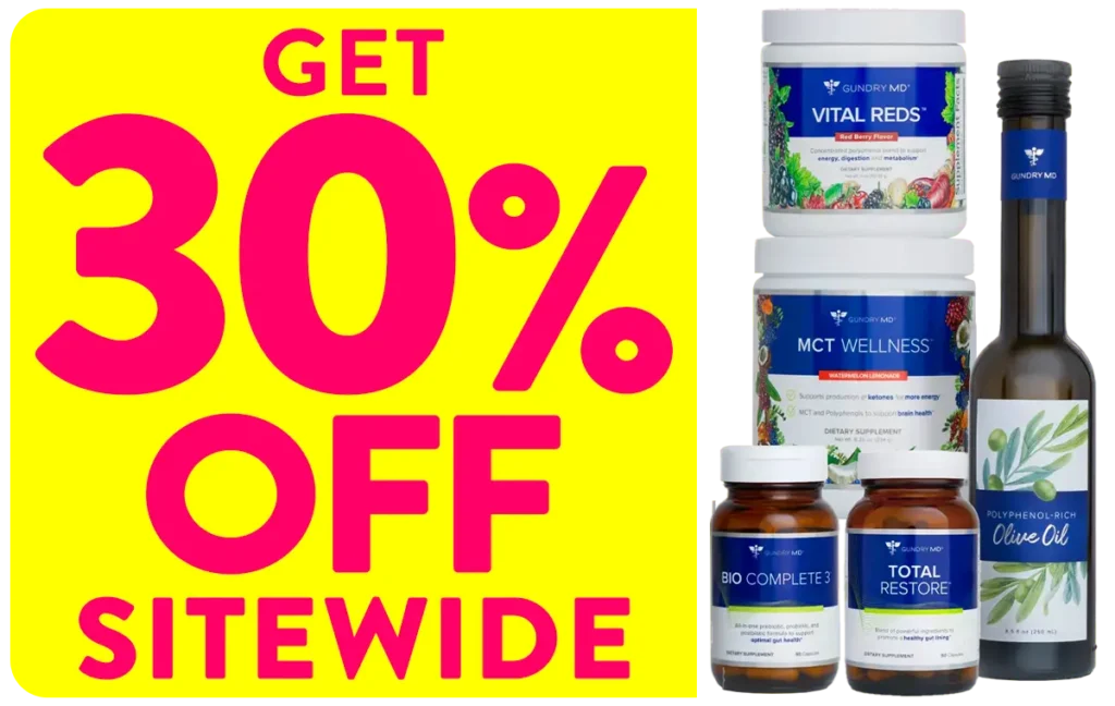Gundry MD 30% off coupon code