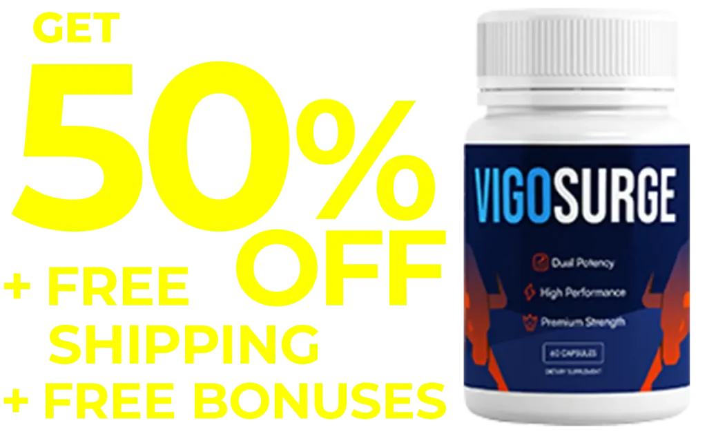 VigoSurge 50% off discount offer