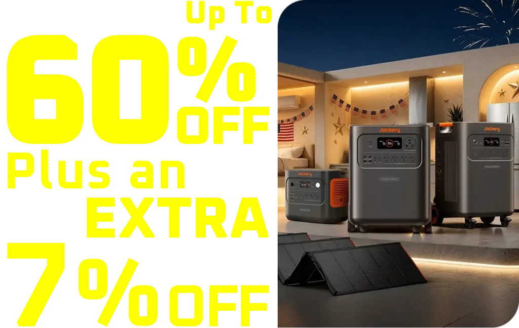 Jackery 60% off discount offer