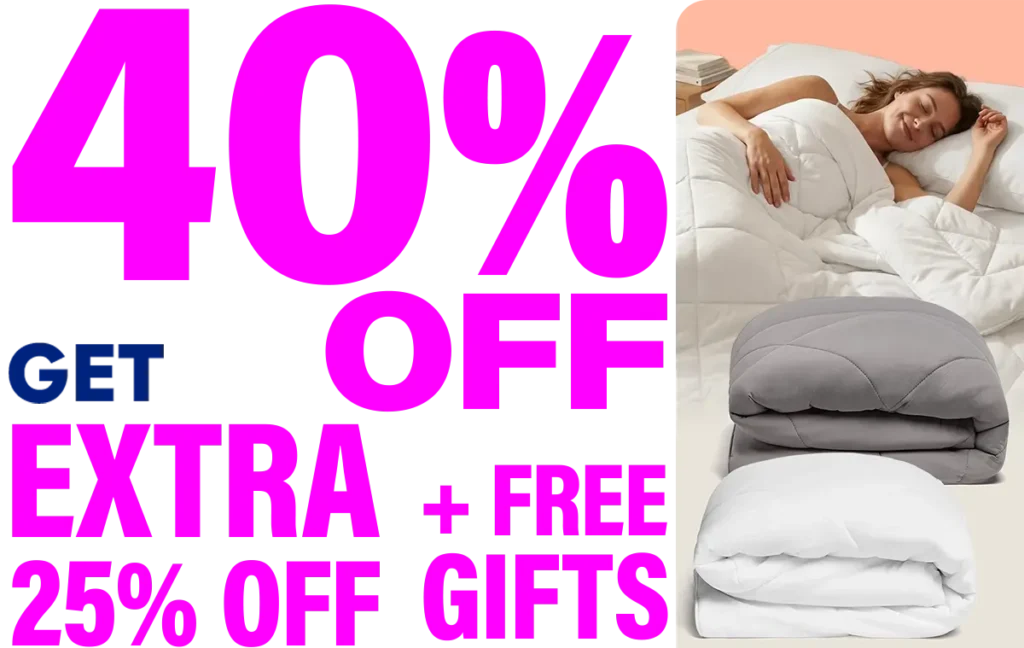 Miracle Made Cooling Comforter 40% off + Extra 25% off discount offer