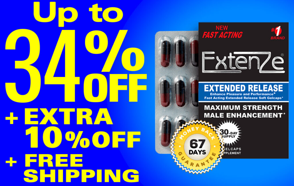 ExtenZe 34% off discount offer